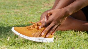 Picture of an Orange Running Shoe