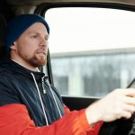 Man driving